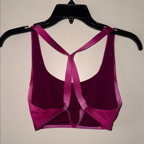 Athleta Pink Sports Bra with Crossback - Picture 2 of 3